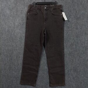 BDG Urban Outfitters Jeans Mens 30 Washed Black Gray Straight Kick Denim Stretch